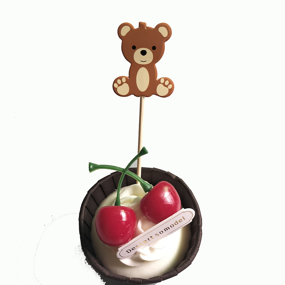 Description Picture 6 of item10pcs Cute Bear Food Picks Cake Dessert Toothpicks Fruit Forks Wedding Birthday Party Baby Shower Decoration Supplies Christmas