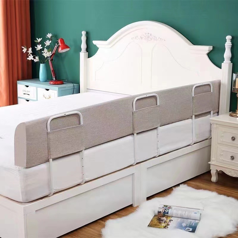 어린이 충돌방지 소프트 침대 서라운드 [린넨 베이지 원피스]