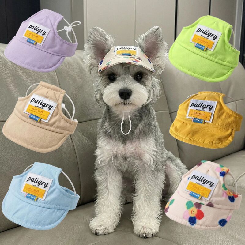Breathable, sun-protective, fashionable baseball cap for dogs and cats in spring and summer, pet sun hat for Schnauzers and large, medium, and small dogs Breathable, sun-protective, fashionable baseball cap for dogs and cats in spring and summer, pet sun hat for Schnauzers and large, medium, and small dogs
