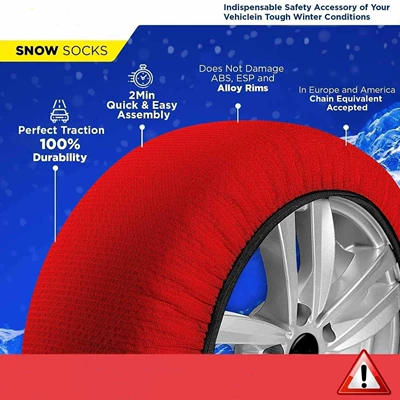 Tire snow chain snow socks tire non-slip