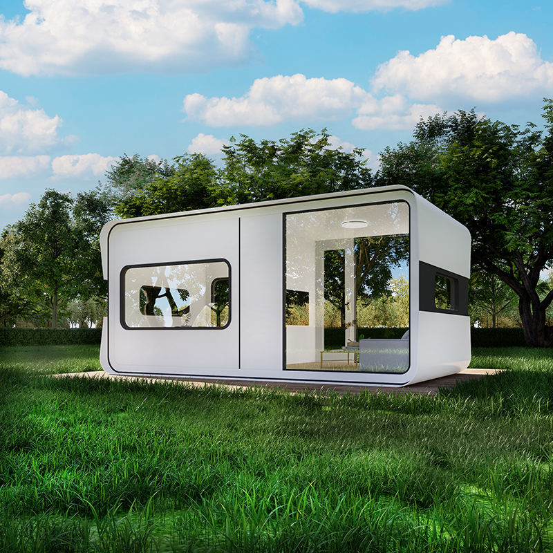 Oficina de alojamiento residencial de cápsula espacial explosiva, estación de manzanas, micro alojamiento residencial de contenedores, sala de sol, casa móvil