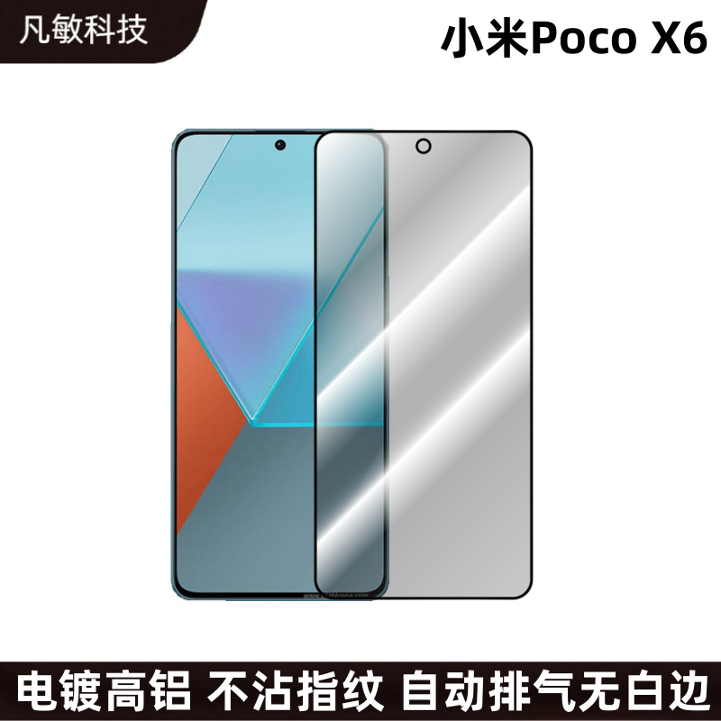 Adecuado para Xiaomi poco X6 teléfono móvil pantalla de la película de seda HD cubierta de pantalla completa película templada X6 completo transparente segunda etiqueta