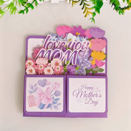 2024 New Cross-border Mother's Day 3D Hinged Box with Multiple Styles for Wholesale, Custom Logo Printing Available