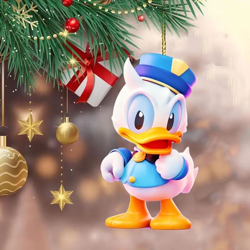 Creativo cuento de hadas de dibujos animados Navidad colgante acrílico transfronterizo nuevo colgante de automóvil plano colgante llavero colgante
