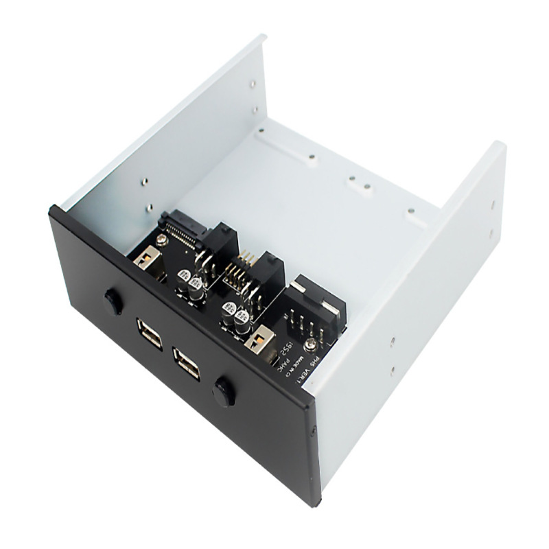 Table computer front 5.25 light drive position USB expansion port SATA15P hard disk switch control 2.5 hard disk frame