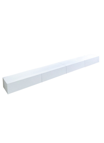 Wabi-sabi style simple suspended solid wood TV cabinet living room modern Japanese minimalist bedroom white wall-mounted TV
