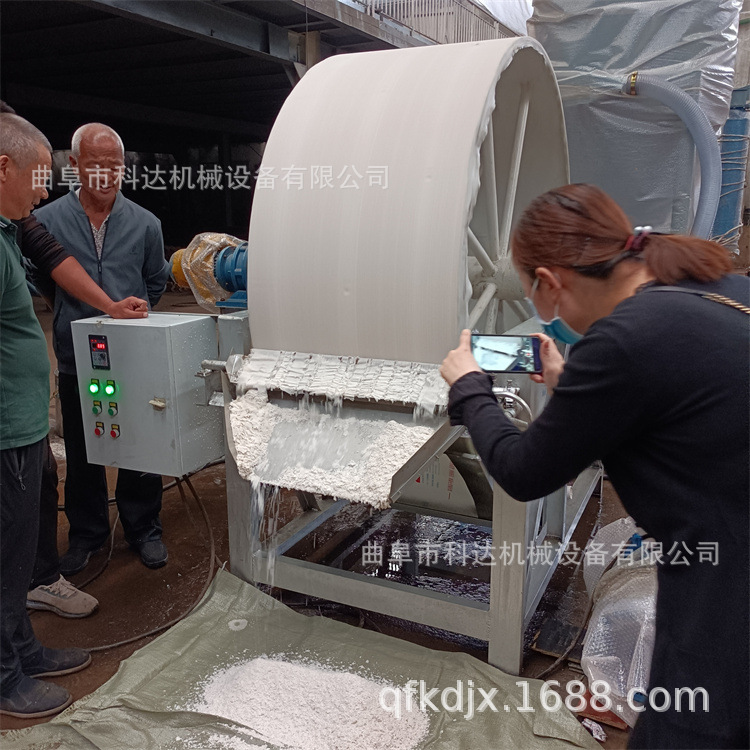 河北石灰石粉子真空脱水机XWZF 滤布吸附式红薯淀粉脱水机