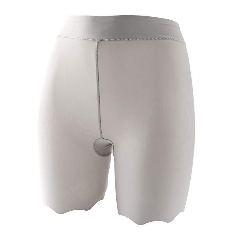 High waist belly contracting women's underwear seamless Ice Silk breathable anti-exposure safety pants women's underwear one-piece plus size