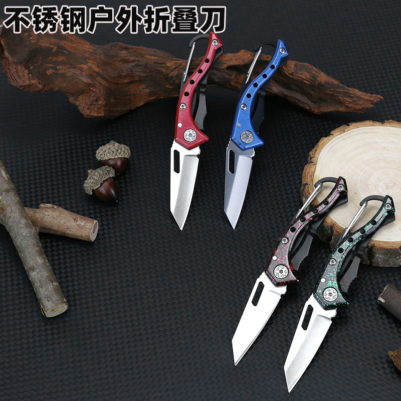 不锈钢折叠刀 野营求生高硬度野外生存小刀家用折刀随身户外刀具