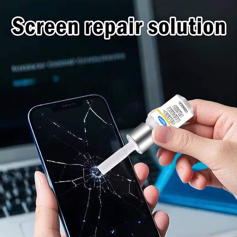 Kineshinex Mobile Phone Screen Repair Liquid Multi-Functional Glass Repair Kit for Glass Scratches, Cracks, Broken Screens, Etc Kineshinex Mobile Phone Screen Repair Liquid Multi-Functional Glass Repair Kit for Glass Scratches, Cracks, Broken Screens, Etc