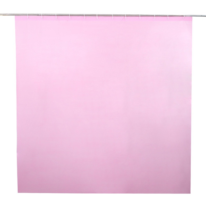 Cross-Border New Pure Color Shower Curtain Peva Thickeneded Waterproof Bathroom Punch-Free Partition Curtain Bathroom Privacy Shower Curtain