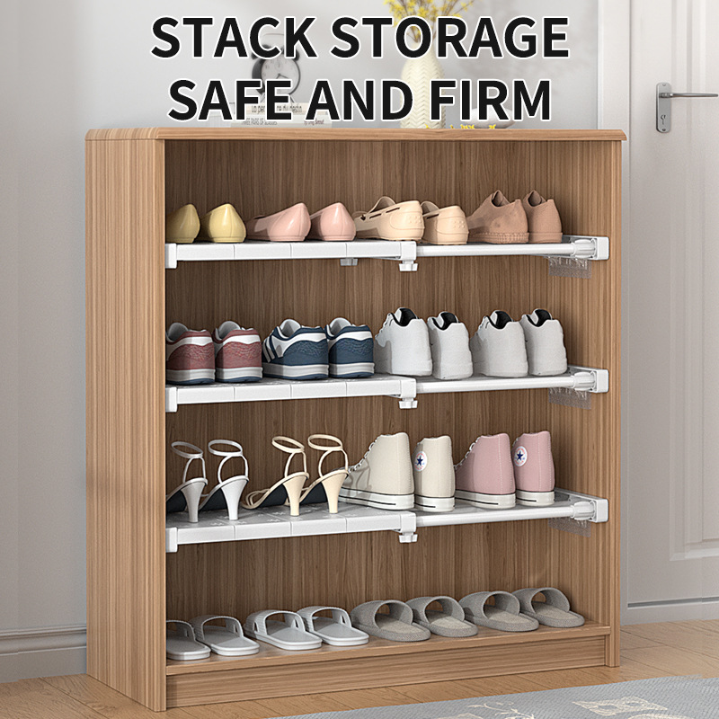 衣柜分层隔板置物架可伸缩Layered storage rack柜子隔层隔断整理