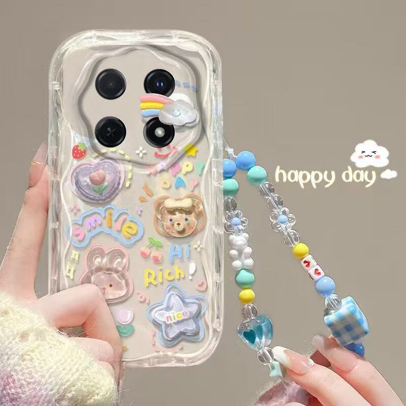 Suitable for Honor 400 Mobile Phone Case X70 Stereo Cloud Doll Bracelet Power Cartoon Cute Magic7 All-Inclusive 1 Suitable for Honor 400 Mobile Phone Case X70 Stereo Cloud Doll Bracelet Power Cartoon Cute Magic7 All-Inclusive 1