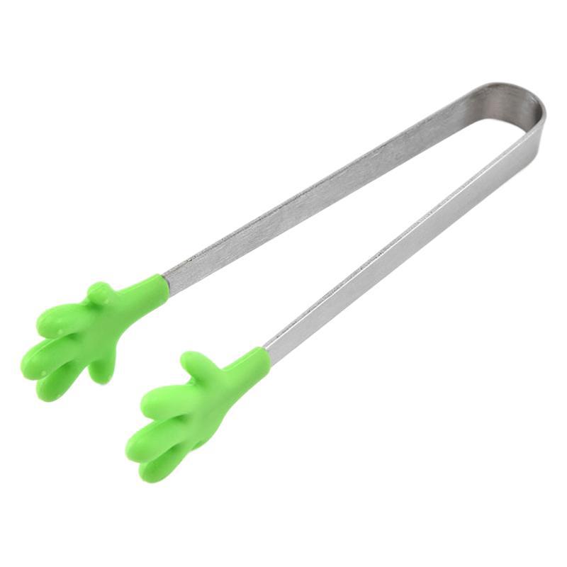 Creative silicone kitchen tongs