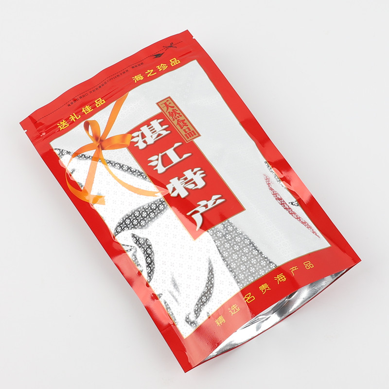 Un jin Yao bolsas de columna de Zhanjiang productos secos de marisco especialidades locales regalos de grado alimenticio auto-sellado bolsa de plástico vacía