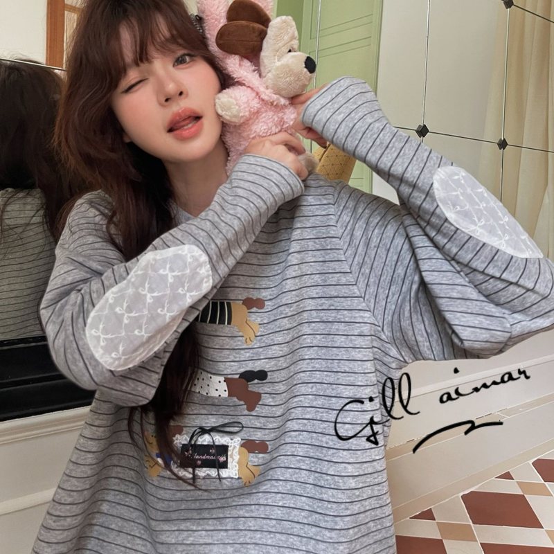*Gill Aimar* 小熊家正品 秋季新品可爱卡通睡衣女家居服套装8309|undefined