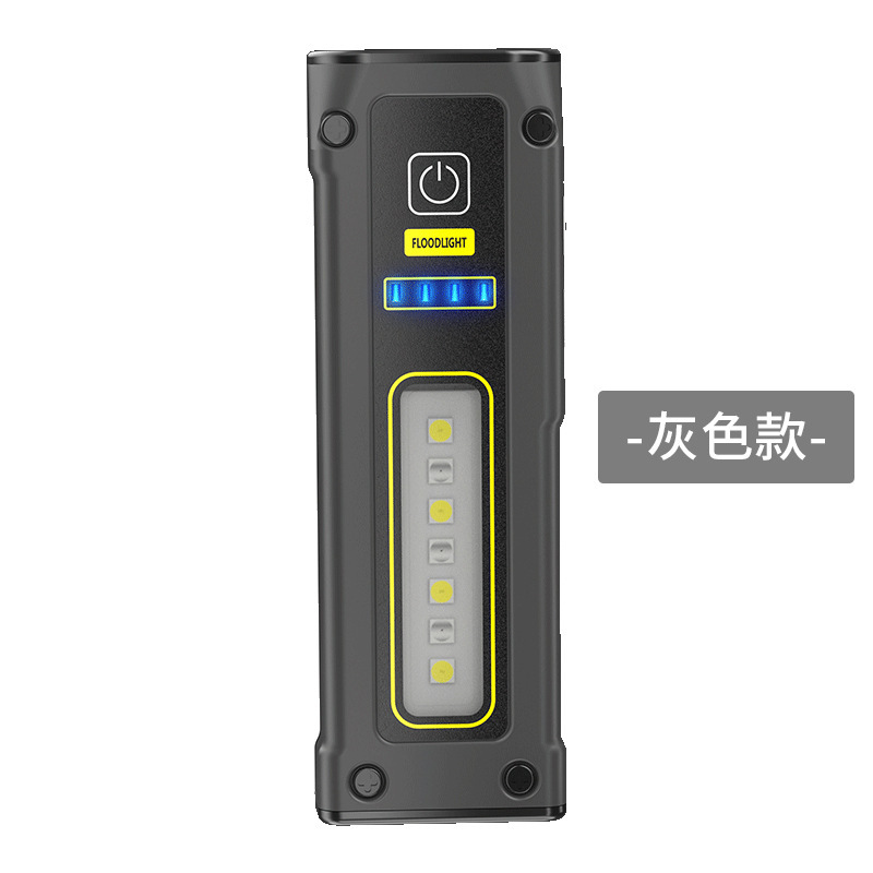 Nueva linterna de fuente de luz doble portátil transfronteriza TYPE-C luz de trabajo multifuncional de carga rápida con linterna de emergencia magnética