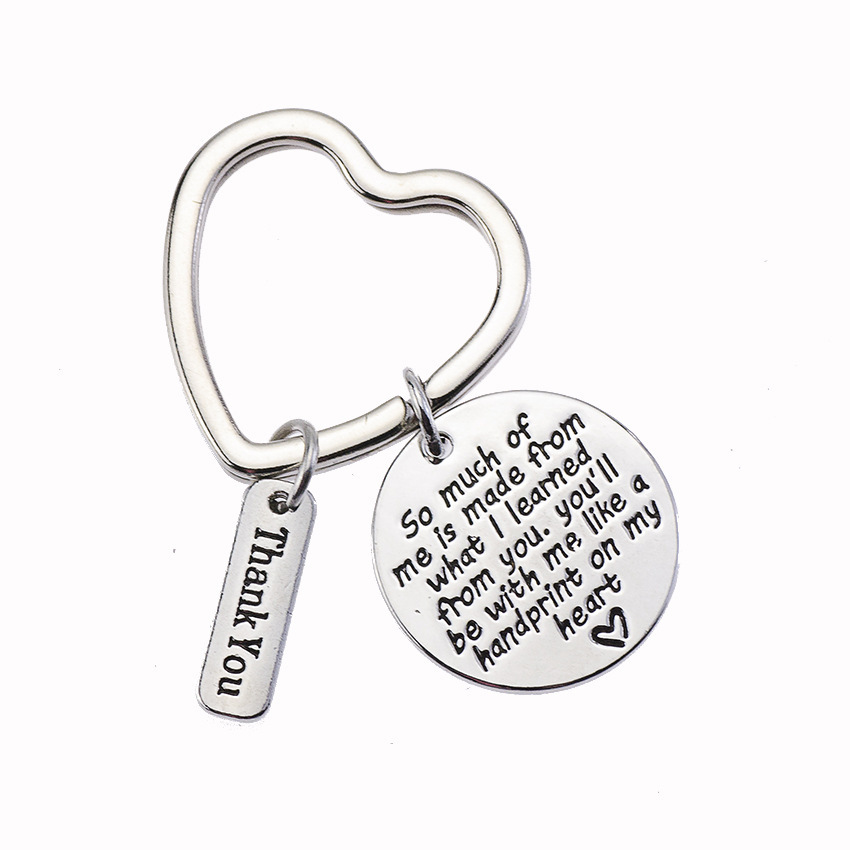 Fashion Stainless Steel Thank You Teachers Keychains display picture 8