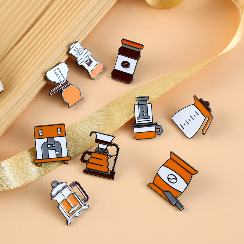 7g Weight Brooches Classification Classic Style Pin Printing Alloy Enamel Unisex Brooches