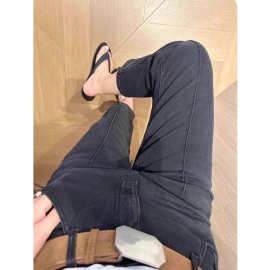 弹力小脚牛仔裤女2026新款春夏薄款九分烟管裤显瘦遮肉直筒铅笔裤