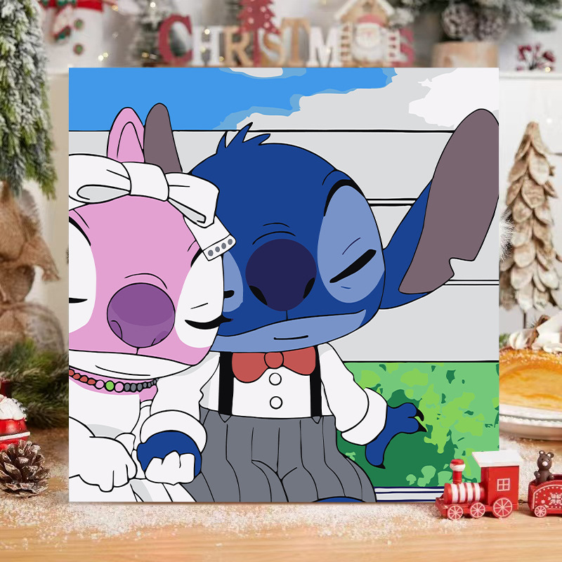 Disney DIY serie de animación de pintura al óleo digital Pokémon niños simple relleno de pintura al óleo fábrica al por mayor