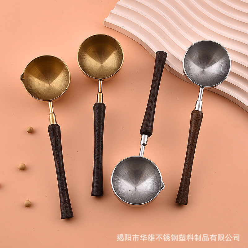 304 stainless steel small waist chicken wing wooden handle coffee…