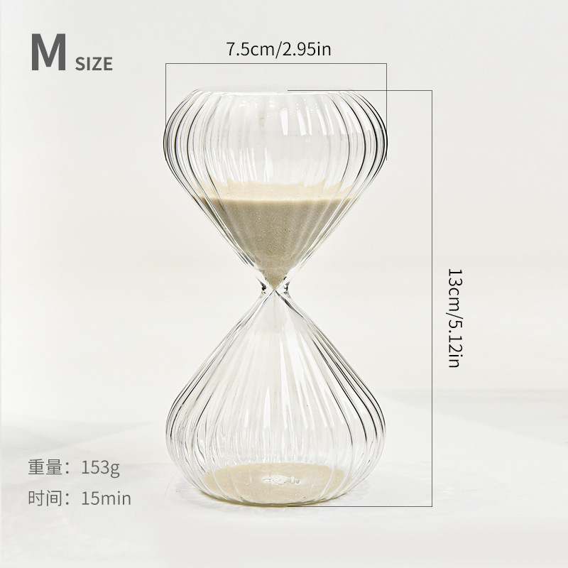 Creativo 15 30 minutos reloj de arena a rayas grises estilo moderno decoraciones de moda para el hogar cronógrafo regalos pequeños image 6