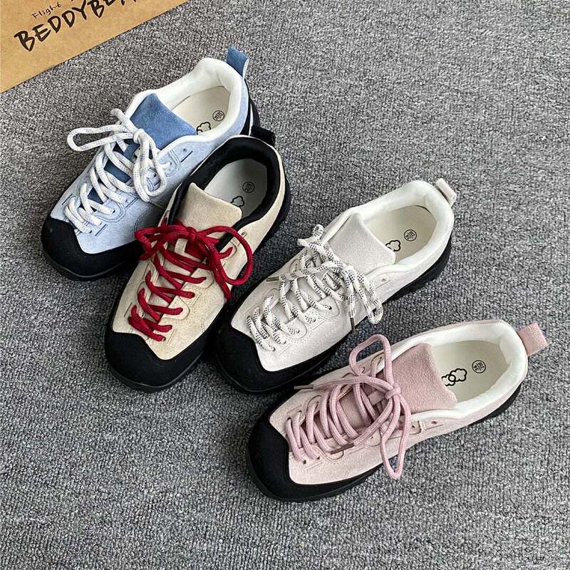 Thick-Soled Canvas Shoes for Women, Non-Slip Lace-Up Canvas Shoes, 2026 Spring and Summer College Style Soft-Soled Comfortable Sports Casual Sneakers