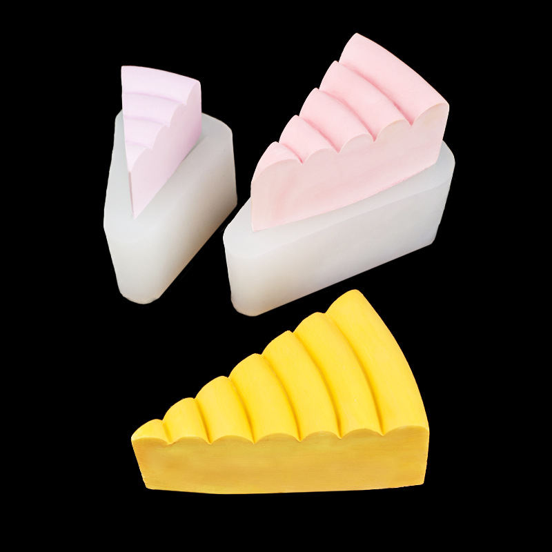 Simulación pellizco grande, medio y pequeño molde de la torta aromaterapia vela molde de silicona DIY cake yeso chocolate fondant