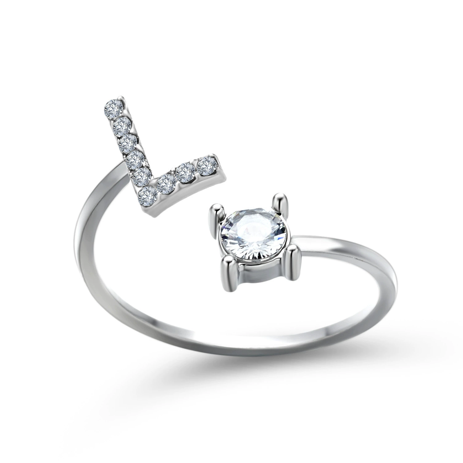 (Cross-border trading), ring, creative adjustable one size accessory with letters
