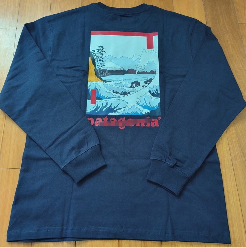 Logotipo de comercio exterior Classic Outdoor Mountain Series Camiseta de manga larga del mismo estilo para hombres y mujeres