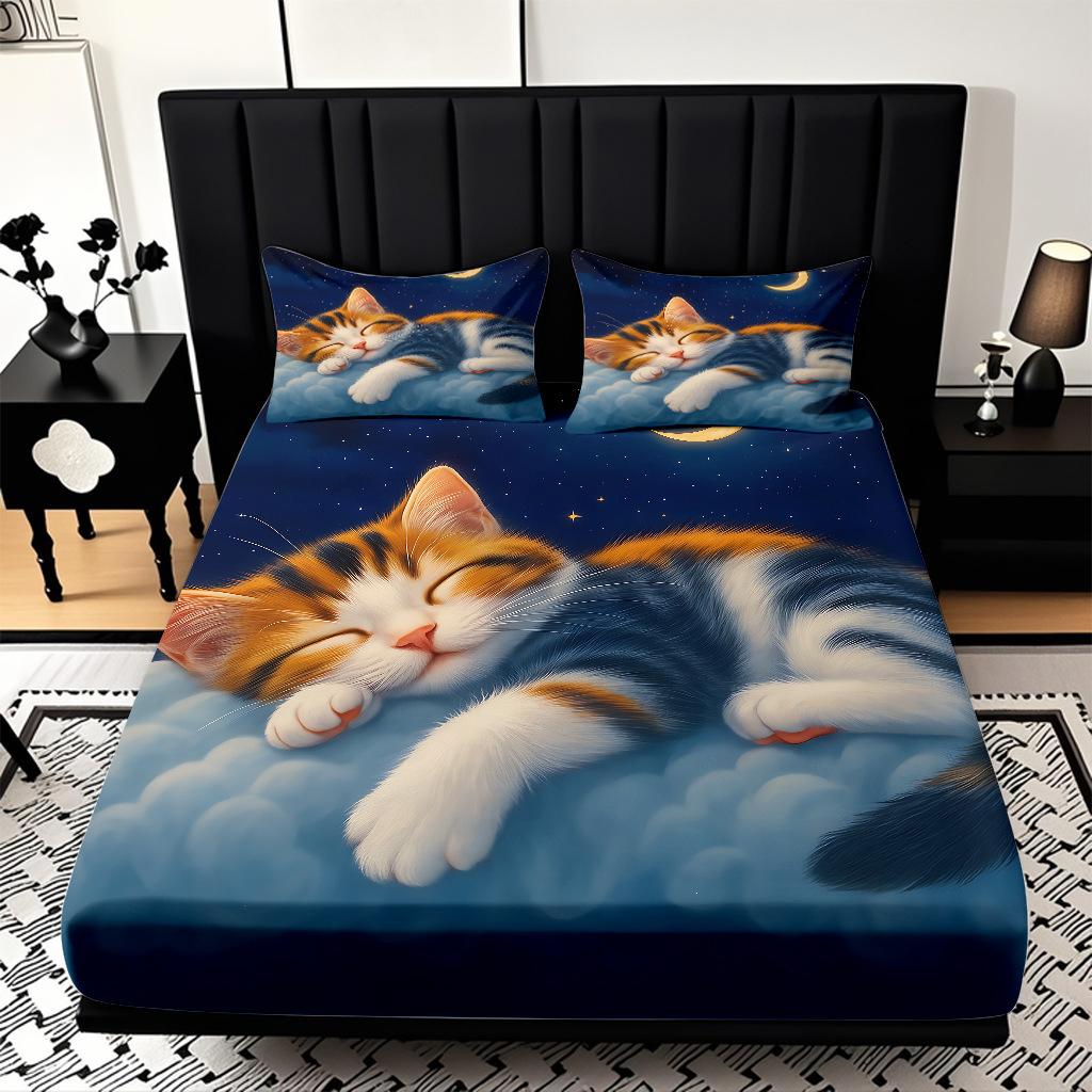 TEMU / JIT Amazon Kitty Pattern Digital Print Pro Skin Bed Kits Fabricante suministro directo transfronterizo