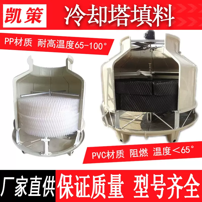 冷却塔填料散热片淋水片斜交错蜂窝PP/PVC填充料冷却塔配件