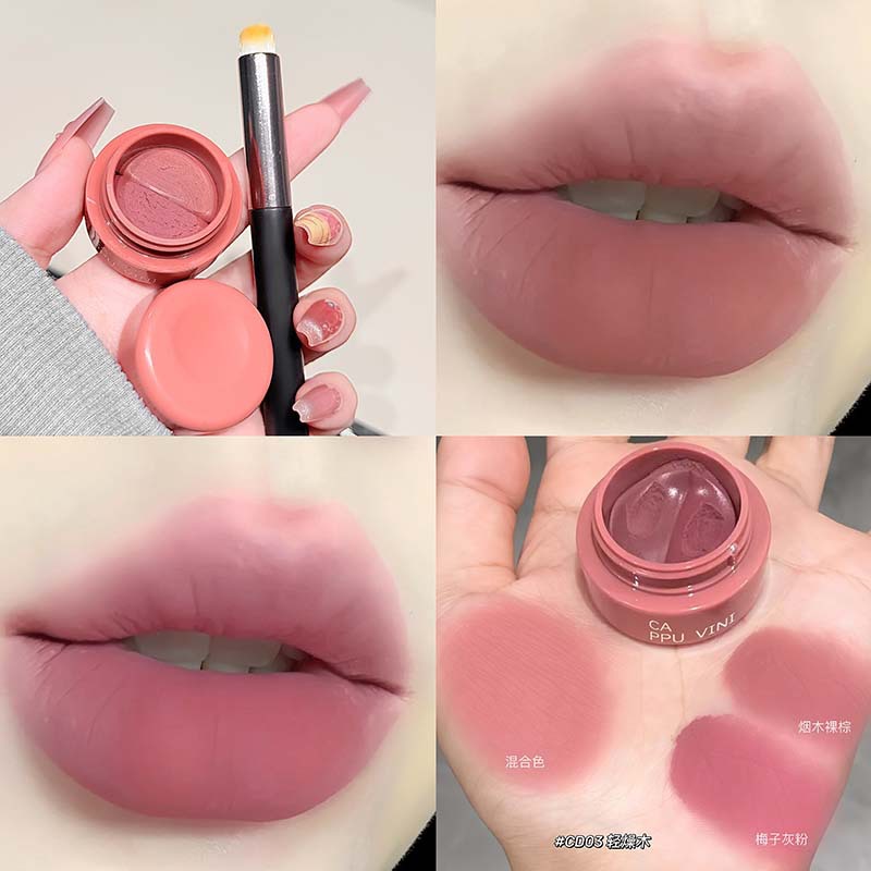 CAPPUVINI blush lipstick mate mate esmalte labial blush multipropósito maquillaje transfronterizo al por mayor