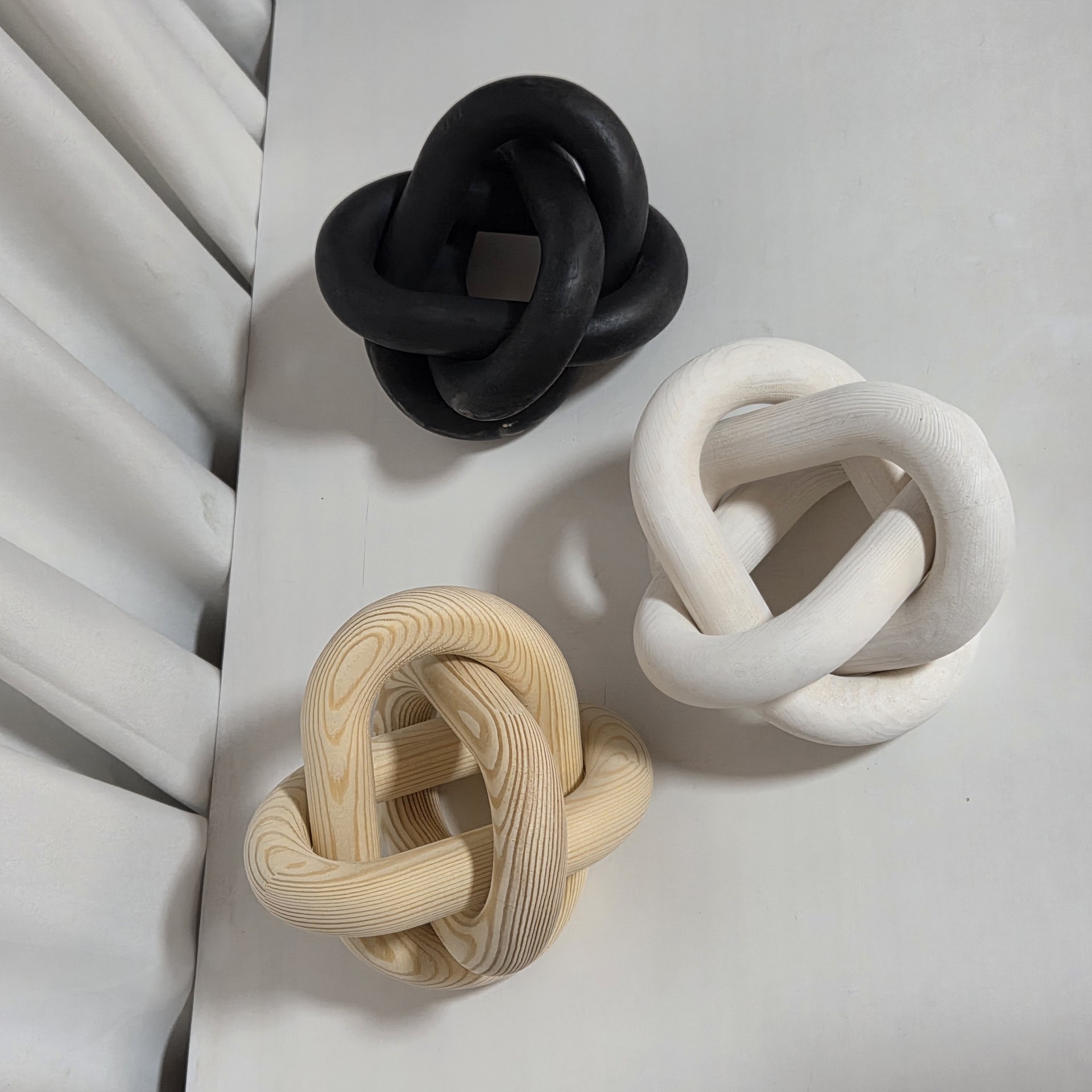 Adorno de Cadena de Madera de 5 Eslabones de Pino Decorativo para Oficina y Hotel image 11