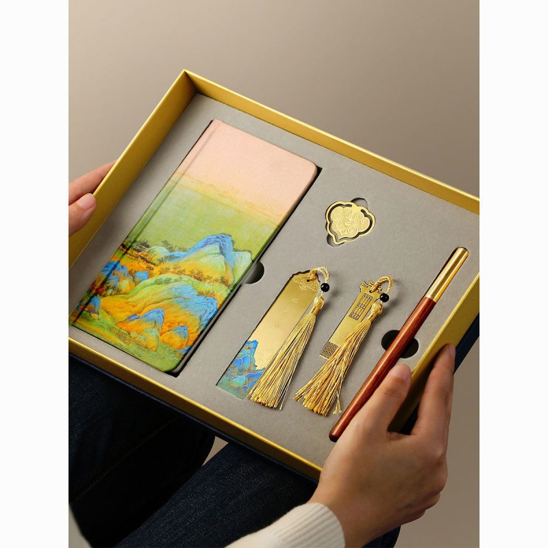 文具套裝禮品千里江山故宮文創書籤致國風美禮盒套裝畢業禮物文字