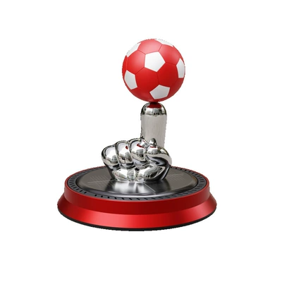 Car football ornaments solar Perfplant seat - red