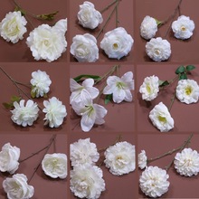 2026婚庆白色花绢花玫瑰绣球洋牡丹迷雾婚礼假花艺装饰婚马年