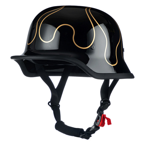 German-style soldier helmet motorcycle half-helmet summer cruiser all-season 3C certified cycling half-helmet