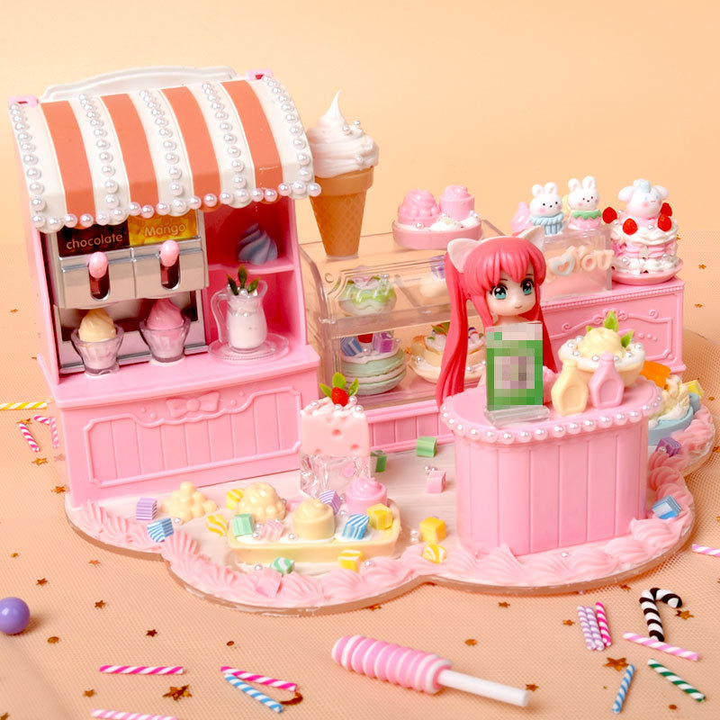 어린이 DIY 수제 음식 놀이 집 장면 자동 판매기 시뮬레이션 음식 놀이 장난감 생산 재료 패키지 도매