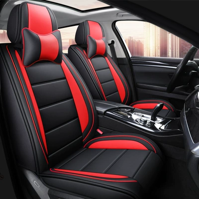 Four Seasons Pad Cushion Leather Cushion Seat Cover All-Inclusive - passion-red-comfort-edition-general-purpose