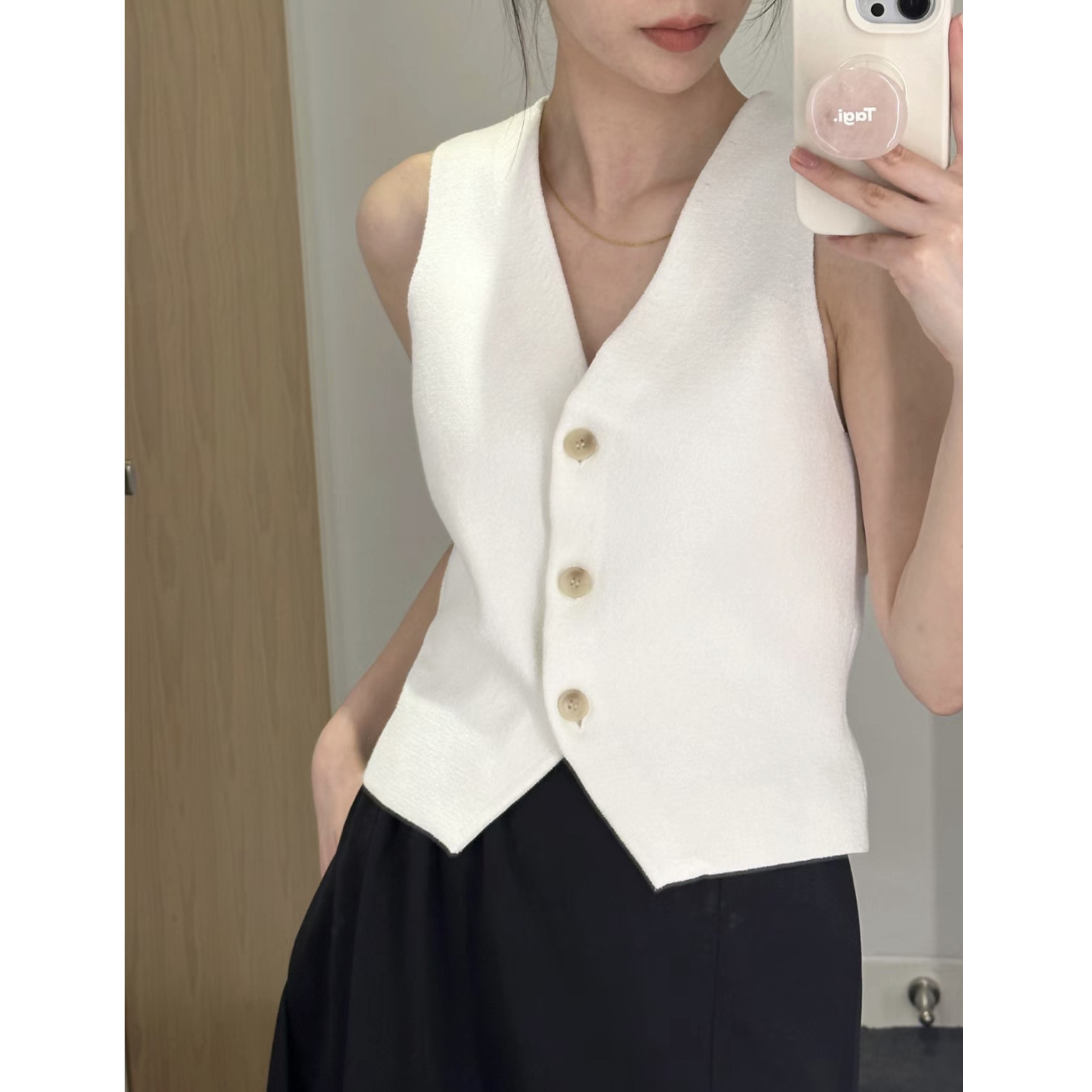 Spot Cs Women's V Neck Knitted Vest 1151934004 Waistcoat Summer 1151934001