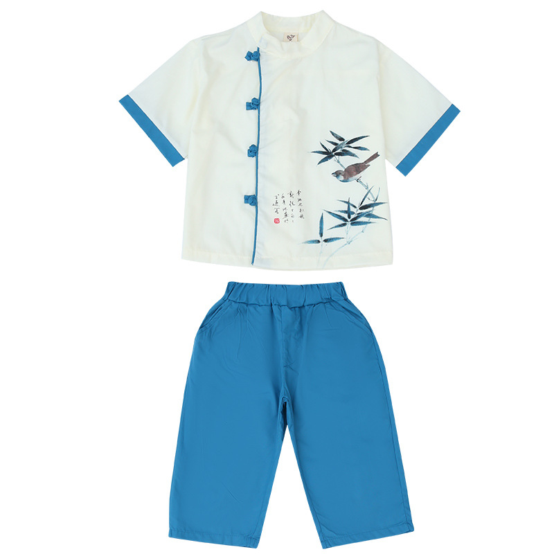 Children's Hanfu for boys, set, suit for kindergarten, Chinese style 5