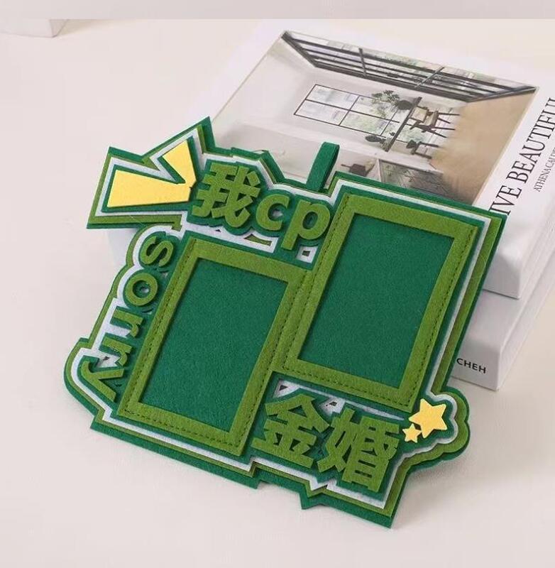 メーカーカスタマイズされたフェルト 3inch カードホルダーペンダントバックパックスーツケースペンダントテキストファッションクリエイティブフェルトペンダント|undefined