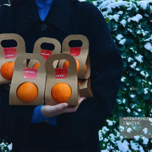 单双个水果包装盒礼品展示盒圣诞苹果橙子橘子桃子农产品水果套袋