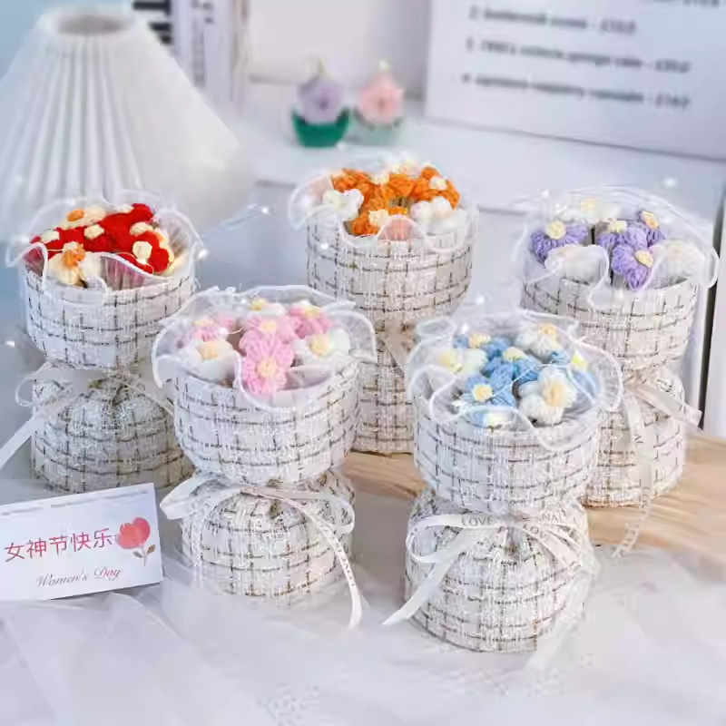 Regalo del día del maestro 2025 nuevo maestro práctico de alto grado ramo de flores de agradecimiento regalo DIY hecho a mano para jardín de infantes