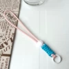 Pink with blue-white buckle (23cm)
