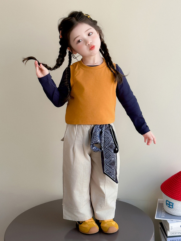 女童春秋款时髦卫衣三件套2025新款小女孩洋气秋装宝宝韩系套装潮|undefined