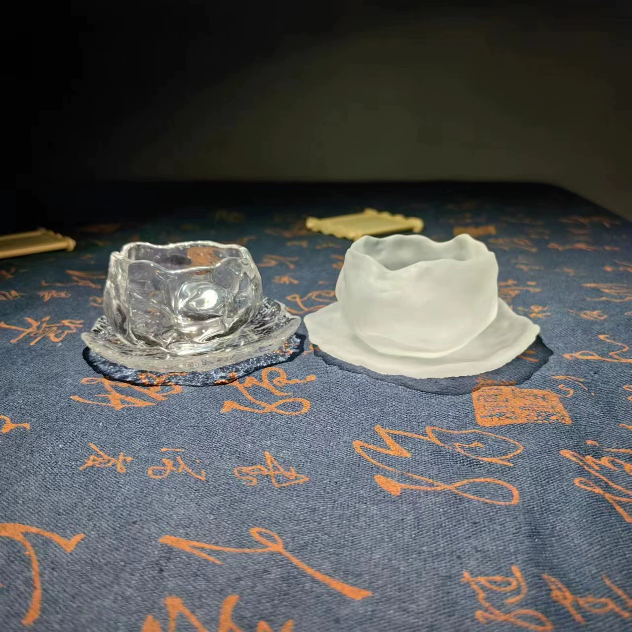 Стеклянная чайная чашка в японском стиле Замороженная горящая чайная чашка кунг-фу Master Cup Одиночная чашка Чайный набор Персональная дегустация Стеклянная Японская Чашка