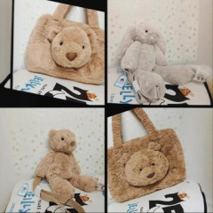 巴塞羅那熊雙肩包托特包史瑪吉兔子雙肩包送女孩禮物